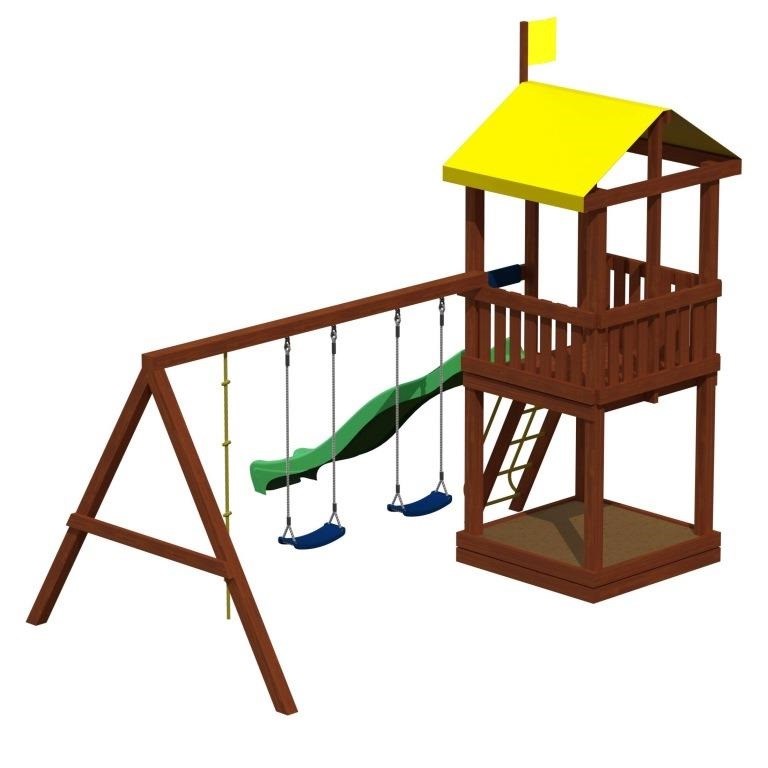 Детская игровая площадка Джунгли 3 в интернет магазине Крепыш Кидс