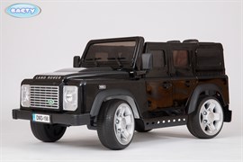 Электромобиль Land Rover Defender, Чёрный, Глянцевый