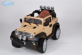 Электромобиль BARTY Jeep Wrangler (JJ-JJ235) бежевый глянцевый