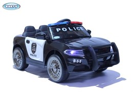 Электромобиль  BARTY Dodge Police Б007OС черно-белый